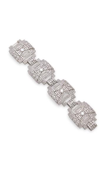 Gioia Vintage Platinum And Diamond Bracelet