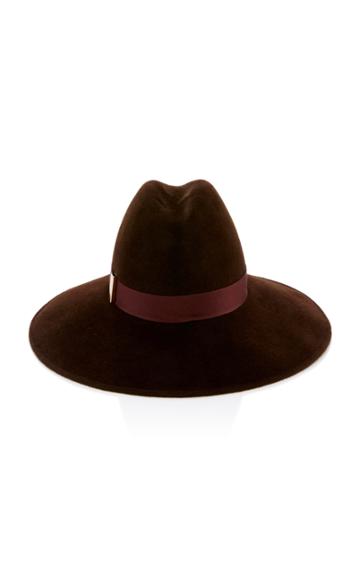 Gigi Burris Requiem Wide-brim Brushed Felt Fedora