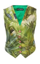 Moda Operandi Dolce & Gabbana Jungle-printed Satin Vest Size: 36
