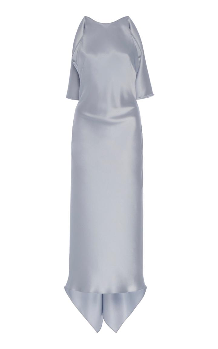 Moda Operandi Cushnie Asymmetric Satin Dress Size: 2