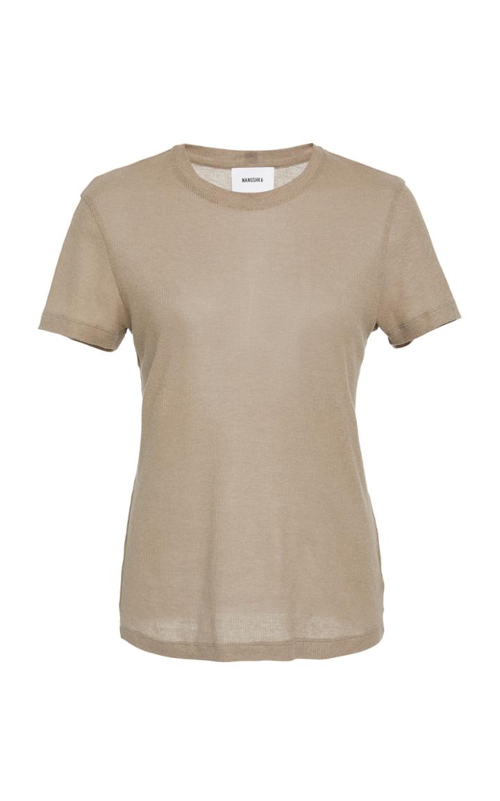 Nanushka Guy Ribbed Jersey T-shirt