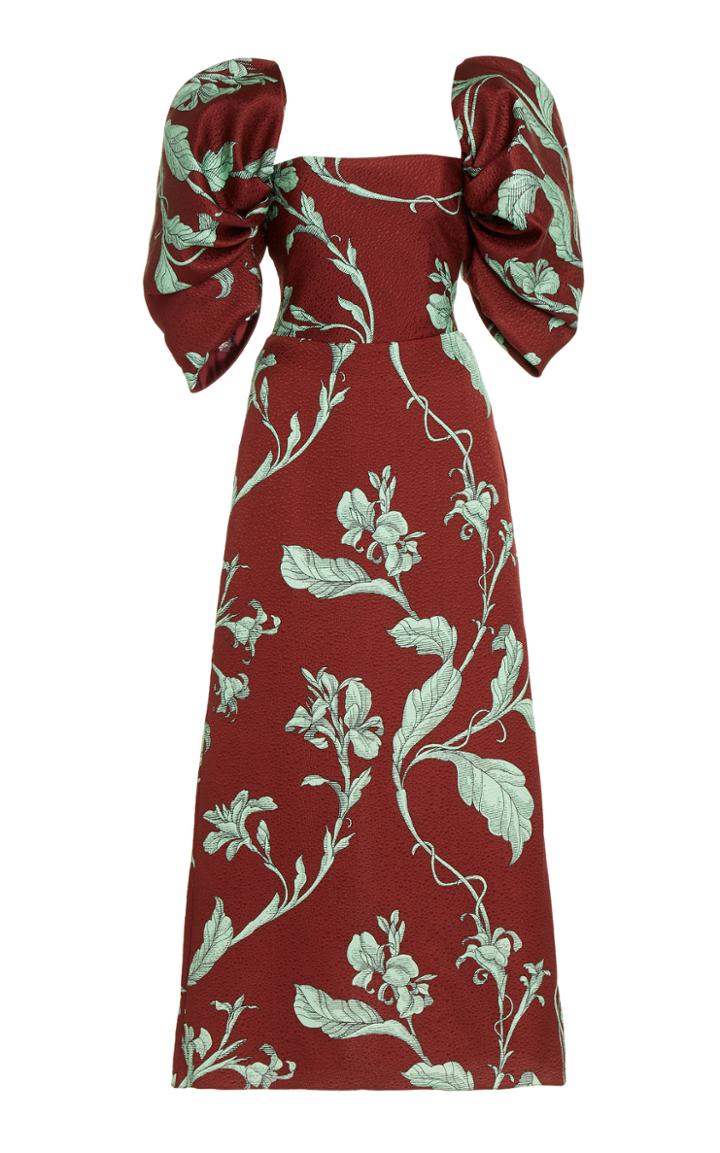 Moda Operandi Johanna Ortiz Rayo De Esperanza Wool Silk Midi Dress