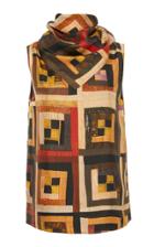Rosetta Getty Scarf Neck Silk Top