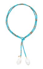 Joie Digiovanni Gold-filled, Turquoise, Pyrite And Pearl Necklace