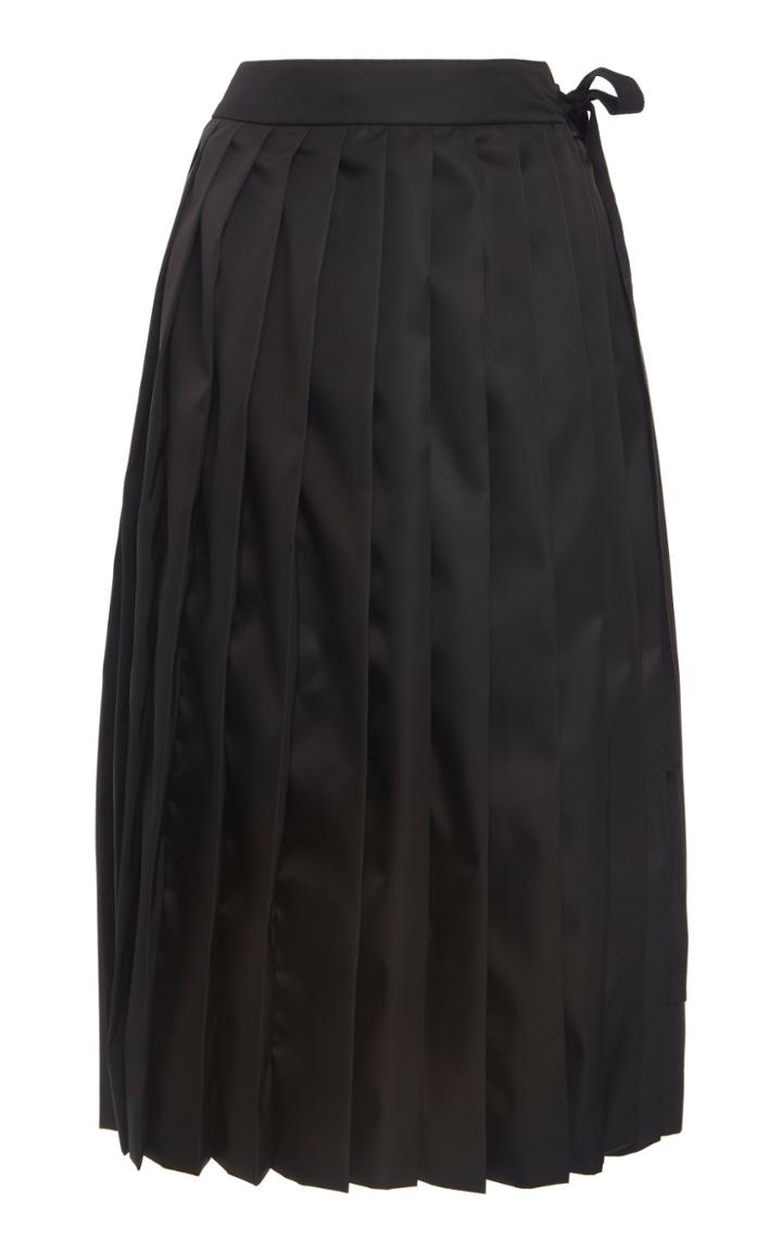 Moda Operandi Prada Pleated Bow Side Skirt Size: 38
