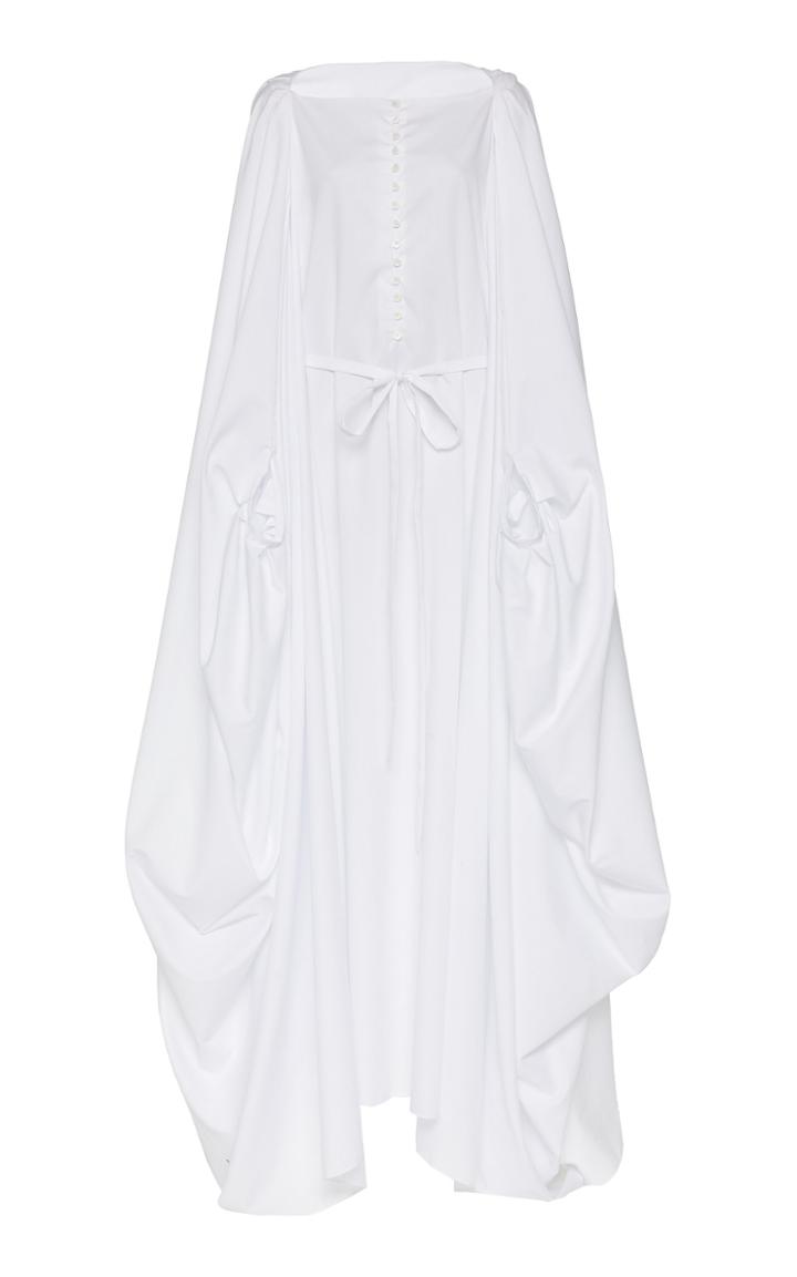 Zac Posen Dolman Sleeve Poplin Gown