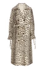 Sea Leo Cheetah-print Cotton Trench Coat