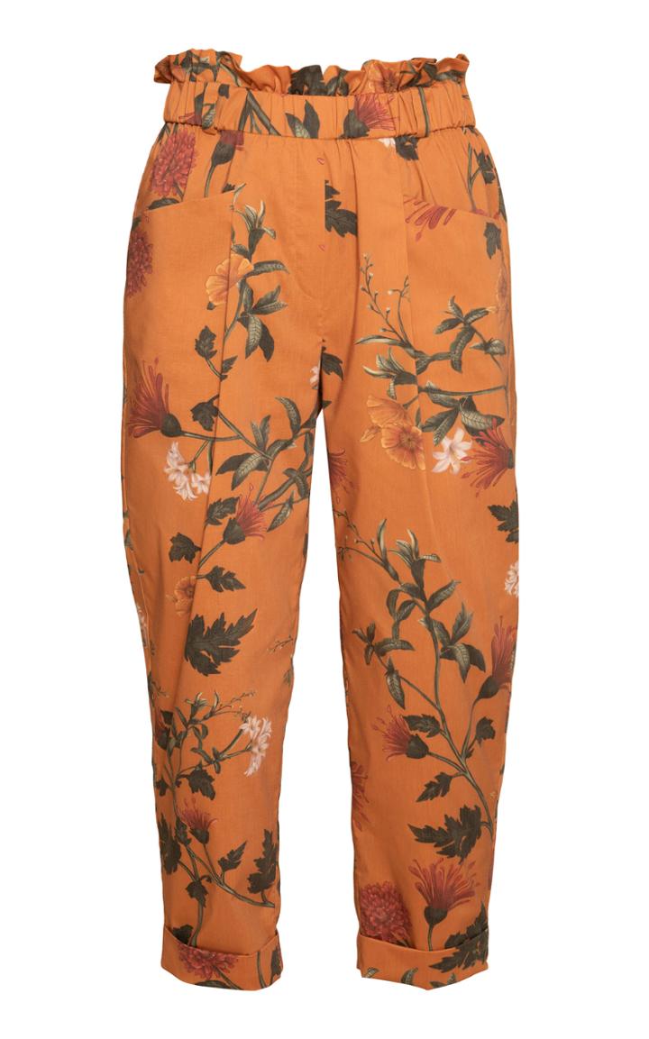 Moda Operandi Andres Otalora Daisy Cropped Cotton Poplin Pants