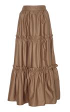 Amber Sakai Tiered Ruffle Maxi Skirt