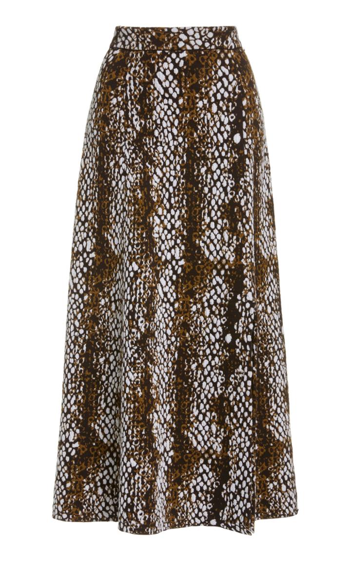 Moda Operandi Ulla Johnson Nina Printed Crepe Midi Skirt