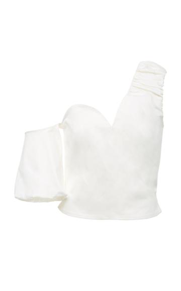 Breelayne Leondra Gathered One Shoulder Top