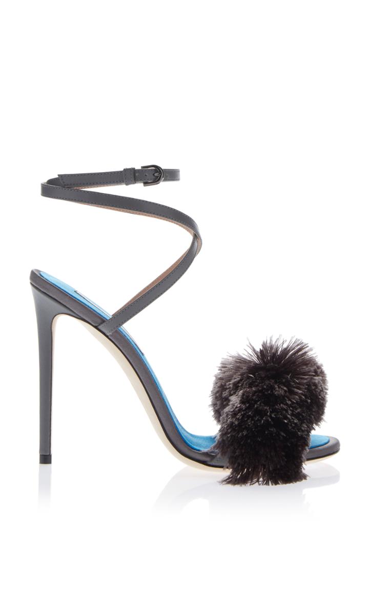 Marco De Vincenzo Fringe High Heel Sandal