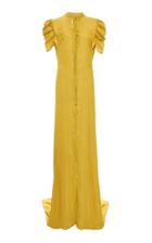 Moda Operandi Ann Demeulemeester Draped Georgette Maxi Dress