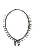 Moda Operandi Windsor Jewelers Vintage Silver & Oval Turquoise Necklace