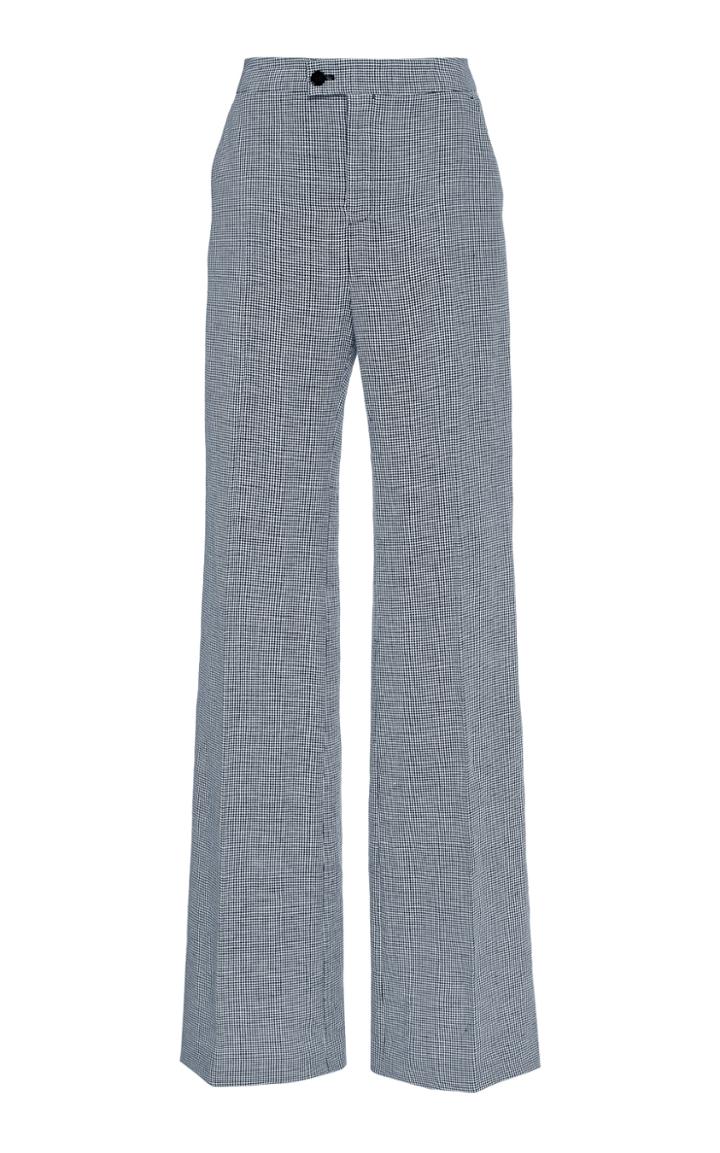 Altuzarra Higbie Linen-cotton Blend Flare Pants
