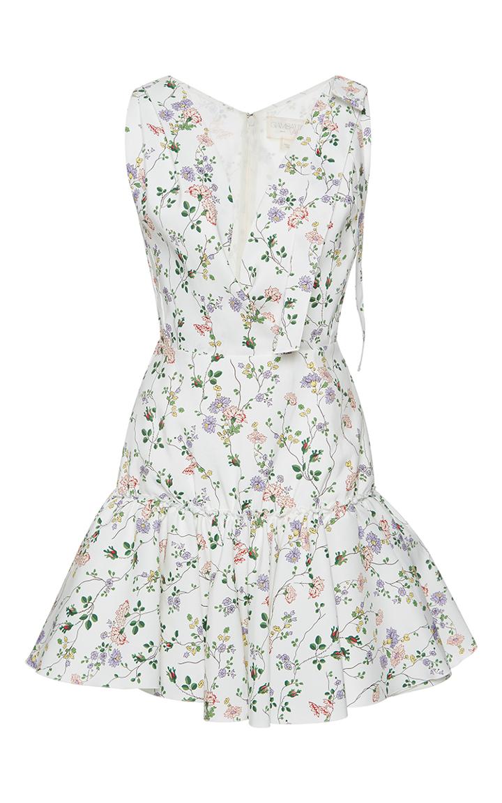 Giambattista Valli Flounced Hem Mini Dress