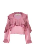 Lilly Sarti Ruffle Seda Shirt