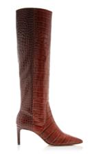 Ulla Johnson Jett Snake-effect Leather Knee Boots