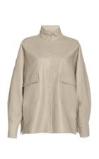 Moda Operandi Piece Of White Tina Oversized Leather Shirt