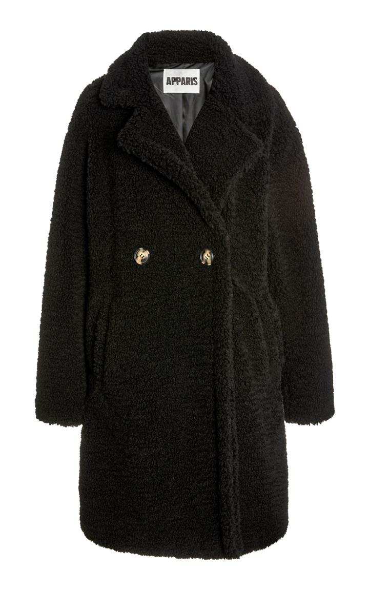 Moda Operandi Apparis Anouck Double-breasted Faux Shearling Coat