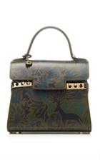 Moda Operandi Delvaux Tempte Pm Hide And Seek Printed Calf Leather Top Handle Bag