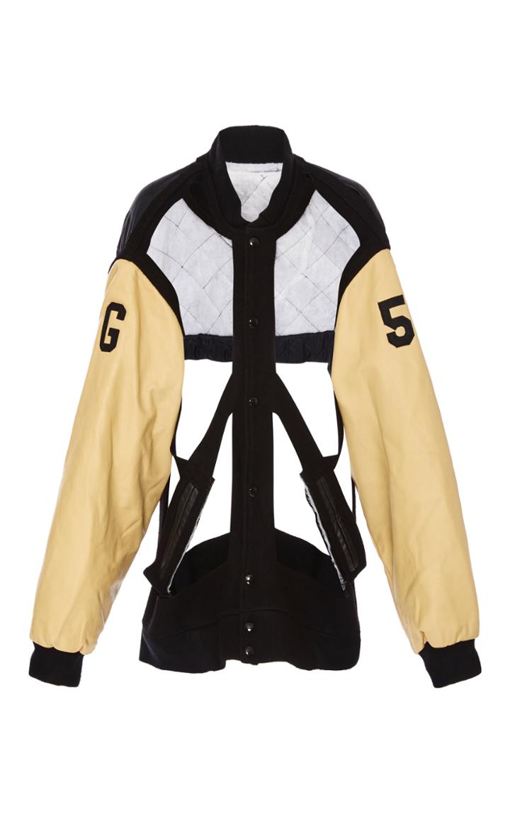 Maison Margiela Harness Cutout Varsity Jacket