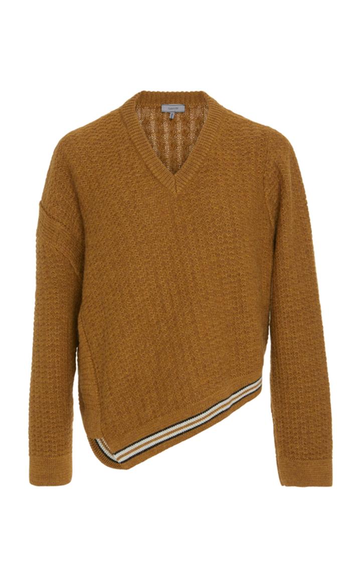 Lanvin Asymmetric Wool And Alpaca-blend Sweater