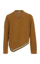Lanvin Asymmetric Wool And Alpaca-blend Sweater