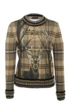 Alberta Ferretti Deer Printed Pullover