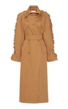 Max Mara Baccara Belted Cotton Twill Coat