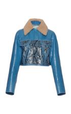 Off-white C/o Virgil Abloh Cropped Leather Jacket