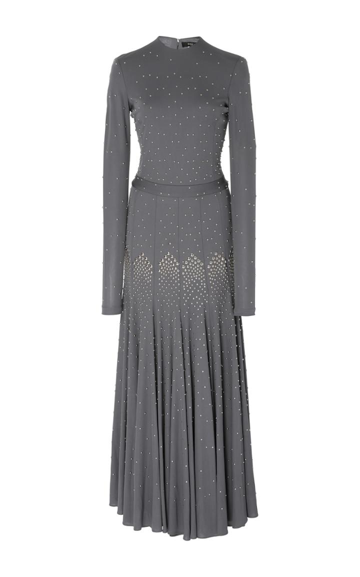 Derek Lam Studded Long Sleeve Dress