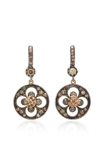 Montse Esteve 18k Gold, Oxidized Silver And Diamond Earrings