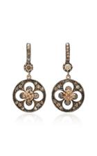 Montse Esteve 18k Gold, Oxidized Silver And Diamond Earrings