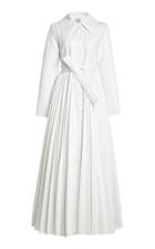 Moda Operandi A.w.a.k.e. Mode Pleated Cady Trench Coat