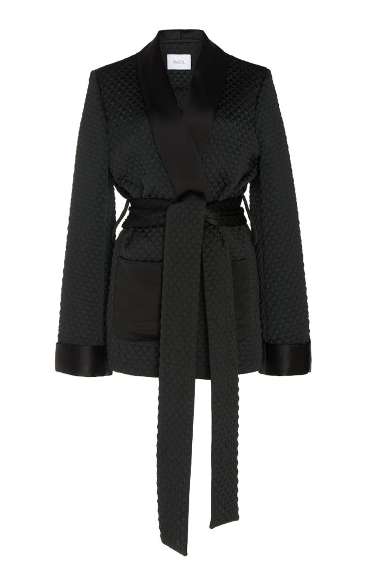Racil Angel Satin Quilted Wrap Jacket