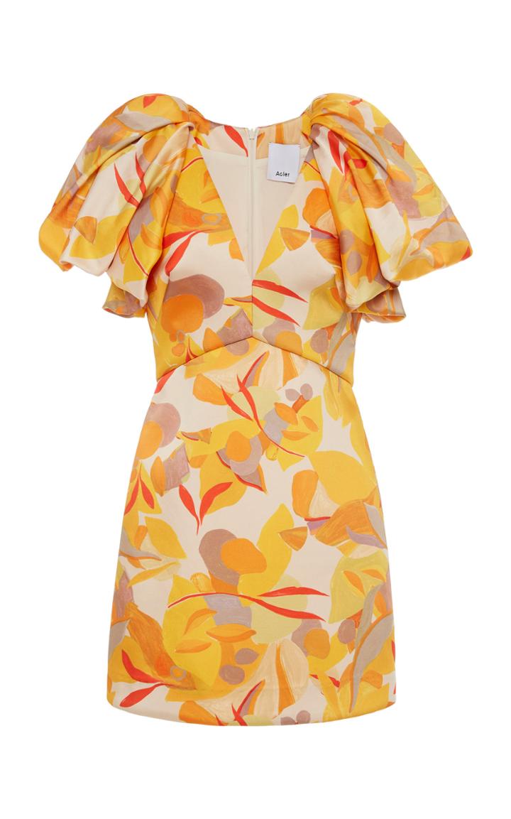 Moda Operandi Acler Raven Golden Ruffle Dress Size: 2