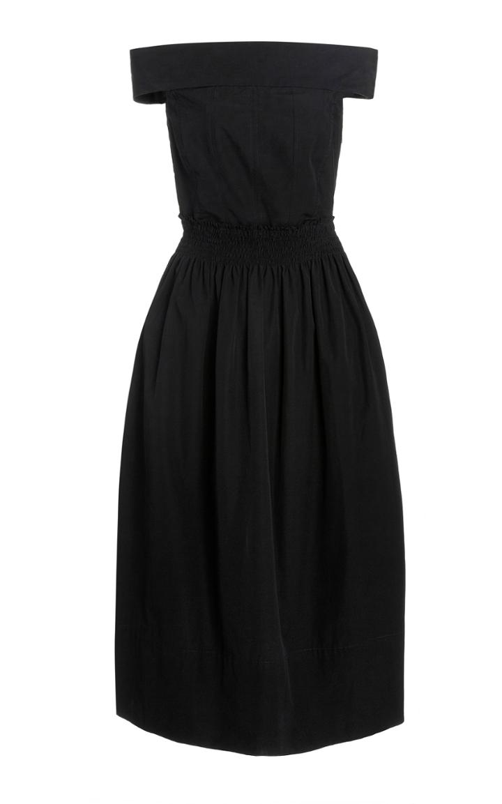 Three Graces London Porcia Off-the-shoulder Cotton Dress