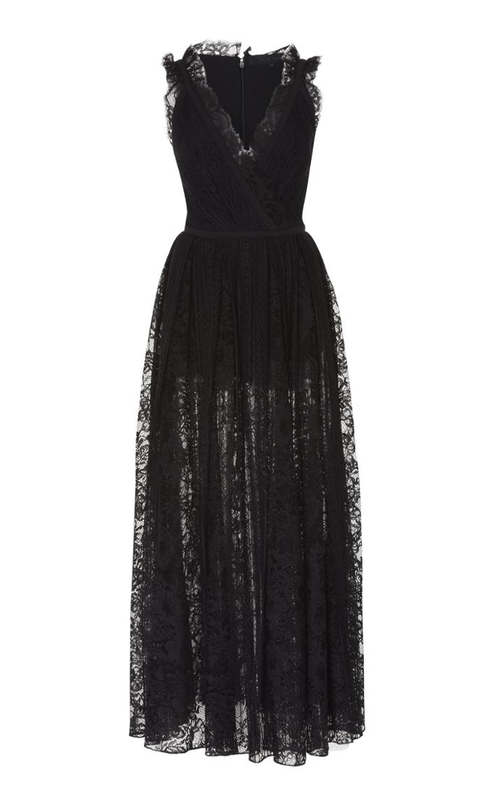 Elie Saab Sleeveless Lace Dress