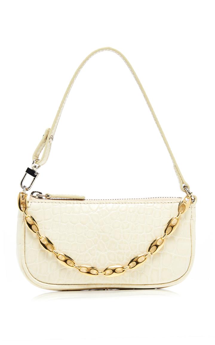 Moda Operandi By Far Mini Rachel Croc-effect Leather Shoulder Bag
