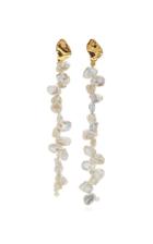 Moda Operandi Pacharee 18k Yellow Gold Petit Pearl Petals Earrings