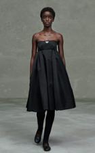Moda Operandi Prada Logo-detailed Nylon Gabardine Strapless Midi Dress
