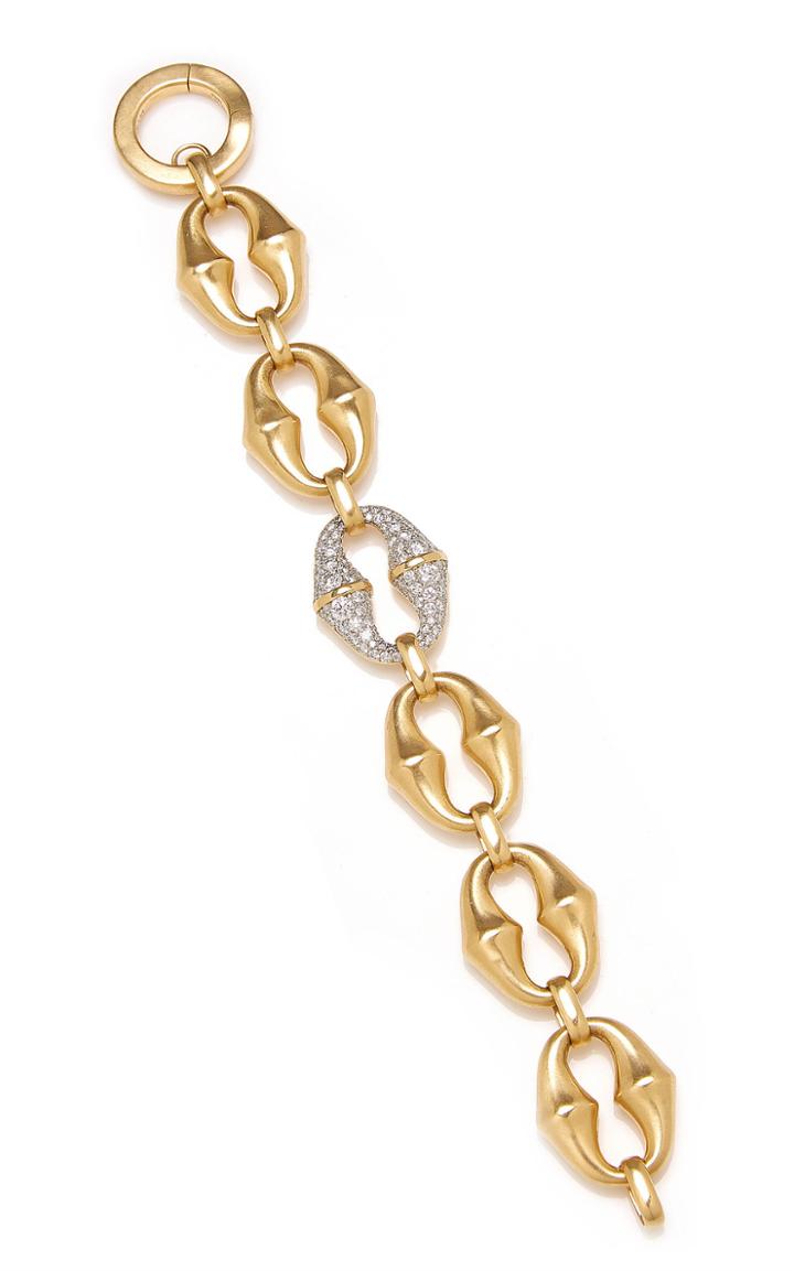 Moda Operandi Vram 18k Echo Link Bracelet With Diamonds
