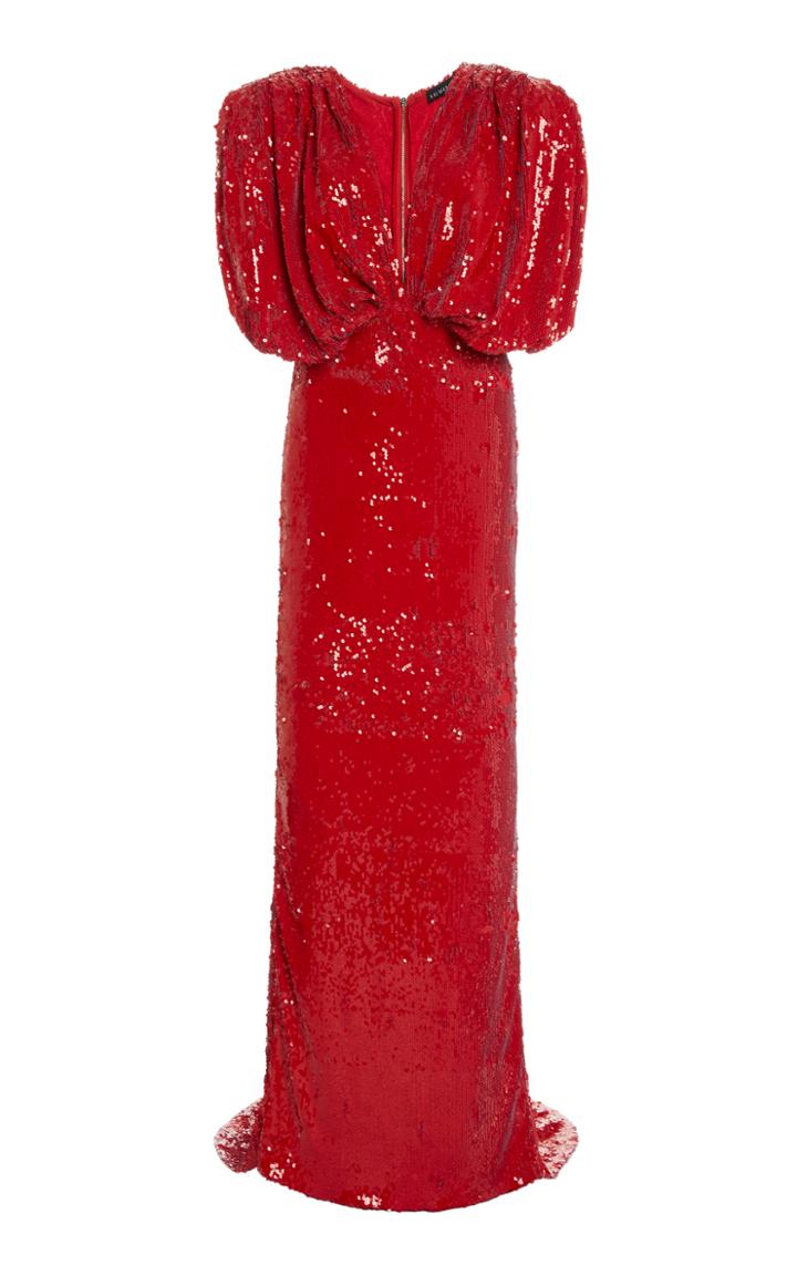 Moda Operandi Kalmanovich Sequined Column Gown
