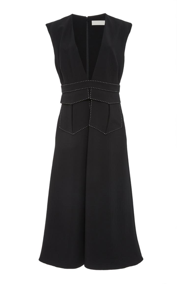 Partow Nora Matte Crepe Dress
