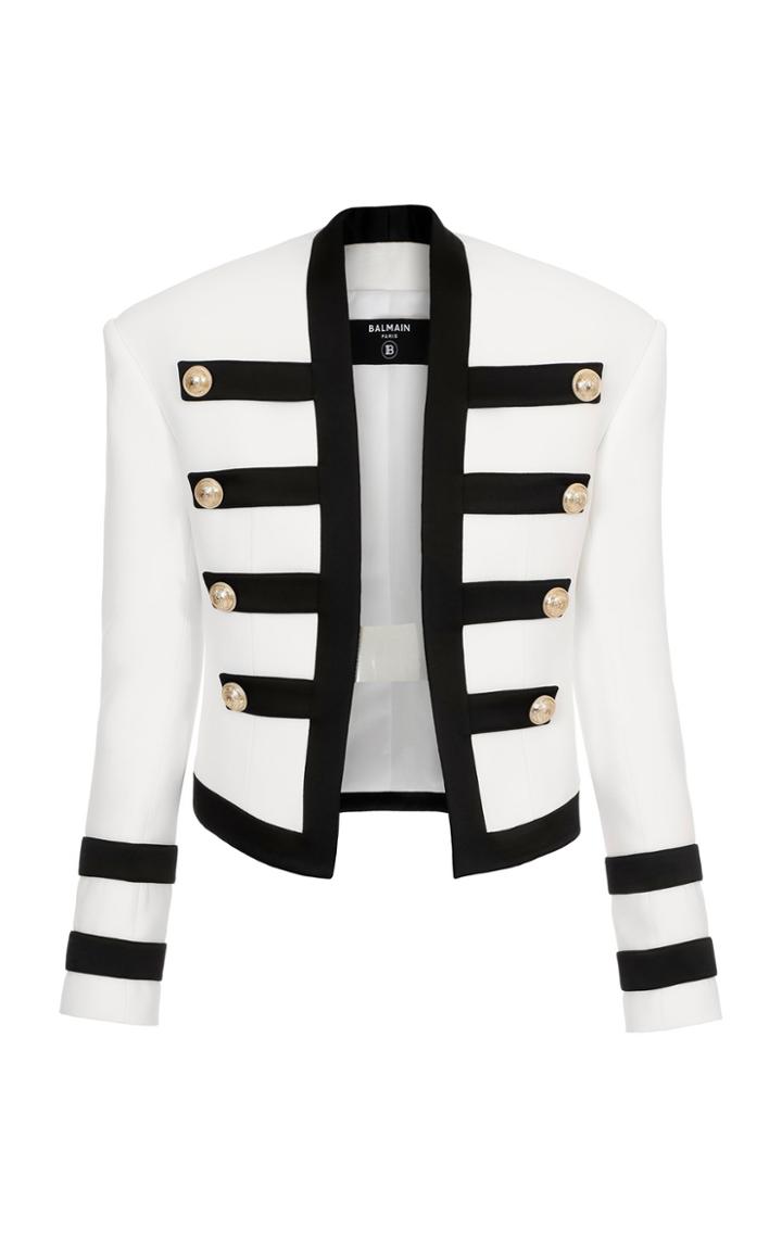 Moda Operandi Balmain Double-breasted Crepe Blazer