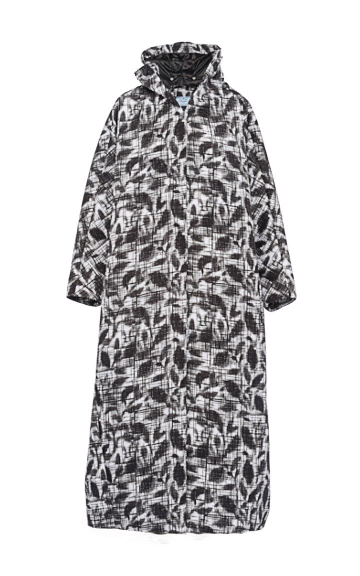 Moda Operandi Prada Oversized Hooded Gabardine Raincoat