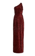 Markarian Myrna One Shoulder Textured Satin-effect Gown