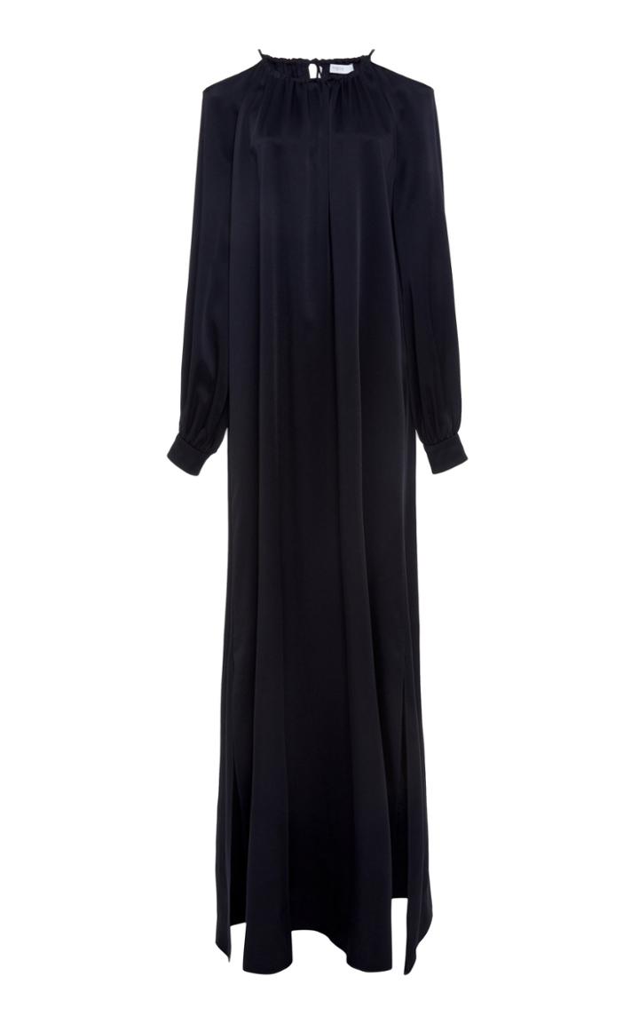 Rosetta Getty Cutout-shoulder Crepe Gown
