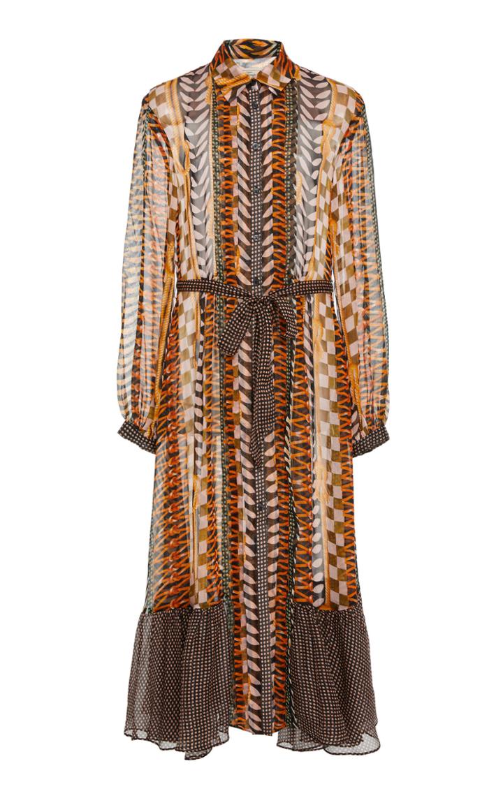 Temperley London Sweetpea Silk Shirt Dress